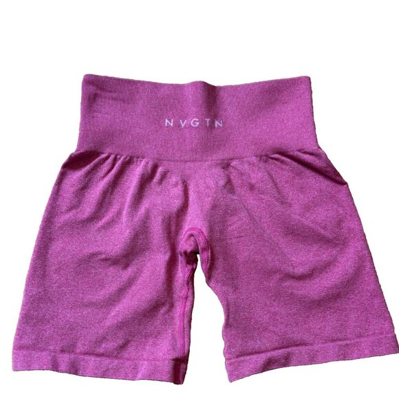 NVGTN Magenta Pink Seamless Butt Lift Pro Biker Shorts Womens Size XS - Picture 2 of 4